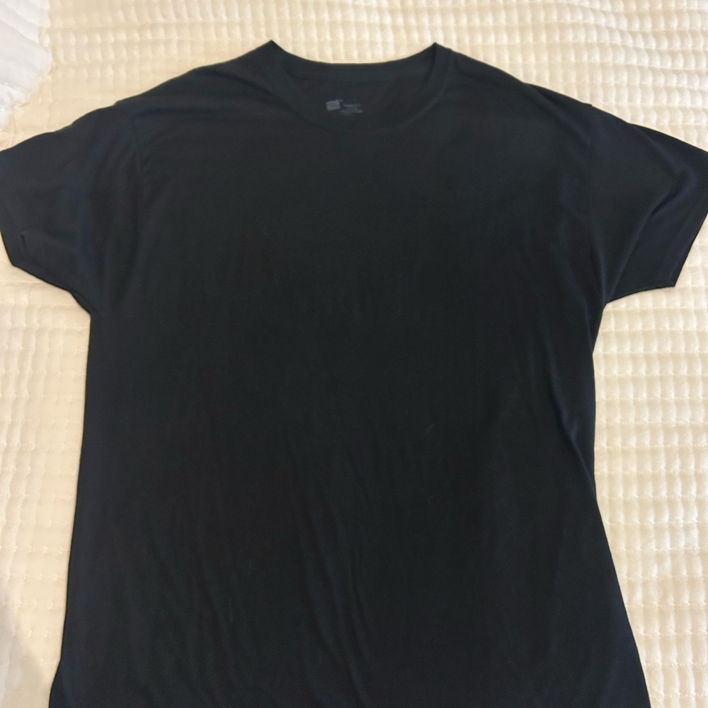 Hanes Men's Black Short Sleeve Tee
